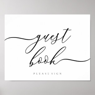 Gästebuch Saubere einfache Unterschrift