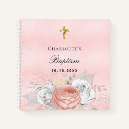 Gästebuch Taufe Rosa Goldfloralen Rosa Rosa Gold S Notizbuch