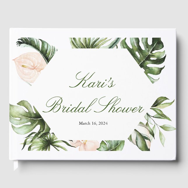 Gästebuch Tropical Greenery (Vorderseite)