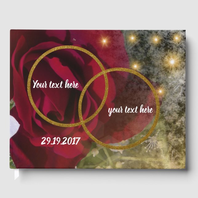 Gästebuch,Vorlage,Hochzeit,buntes+ handwerk,trendy Gästebuch (Vorderseite)