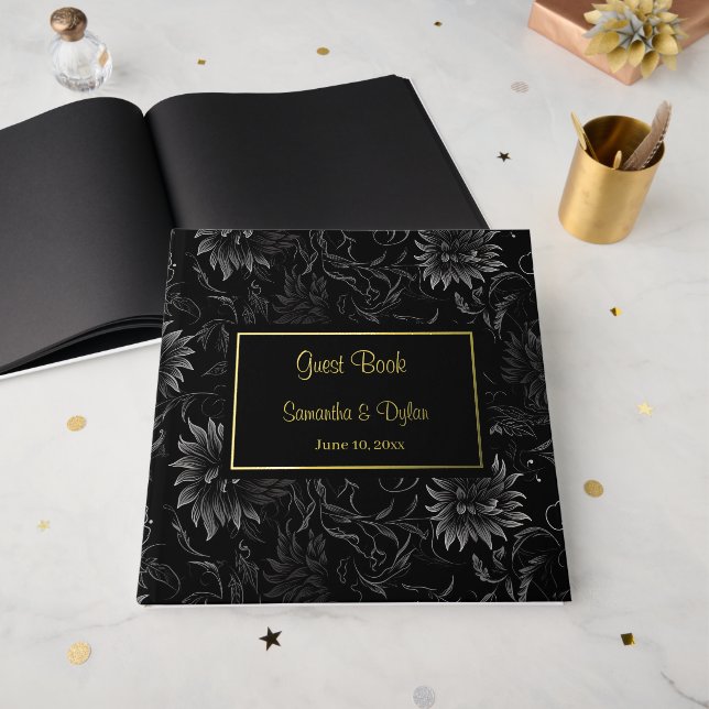 Gästebuch Wedding Foil (Vorderseite Offen)