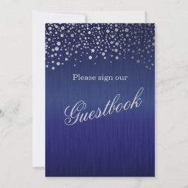 Gästebuch Wedding Sign - Dark Blue