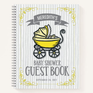 Gästebuch "Yellow-Themed Baby Shower" Notizbuch