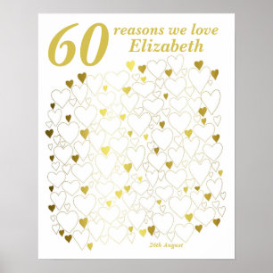 Gästebuch zum 60. Geburtstag - 60 Gründe warum wir