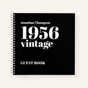 Gästebuch zum 70. Geburtstag 1956 Vintage Name Sch Notizbuch