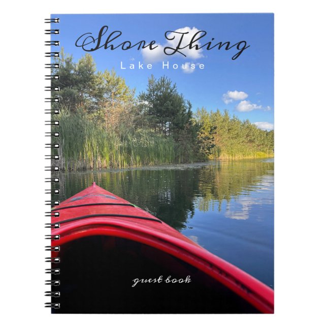 Gästebuch zum mieten von Liegenschaften am See Notizblock (Vorderseite)