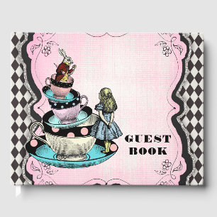 Gästebuch zur Alice-im-Wunderland-Geburtstagsfeier