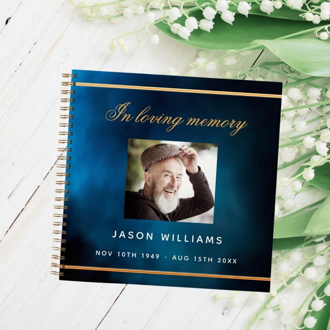 Gästebuchdenkmal Beerdigung Blau Himmel Foto Notizbuch (Von Creator hochgeladen)