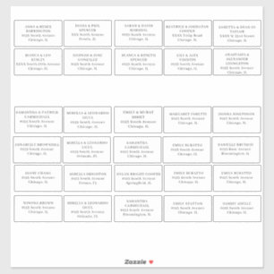 Gästebuchetiketten schneiden Vinyl Sticker