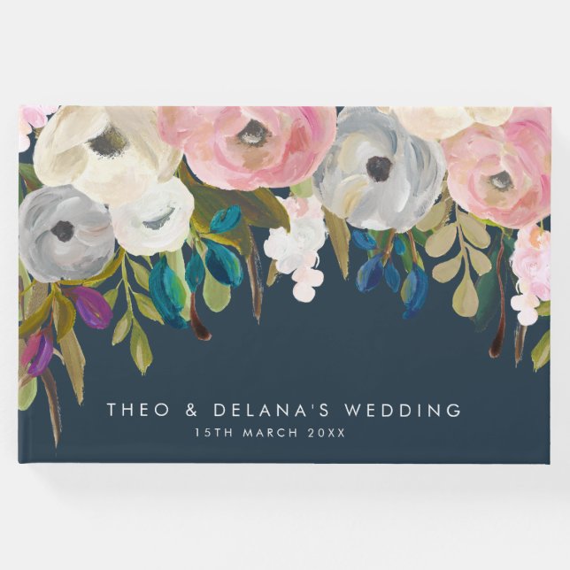 Gästebuchregister für Hochzeitstag Gästebuch (Vorderseite)