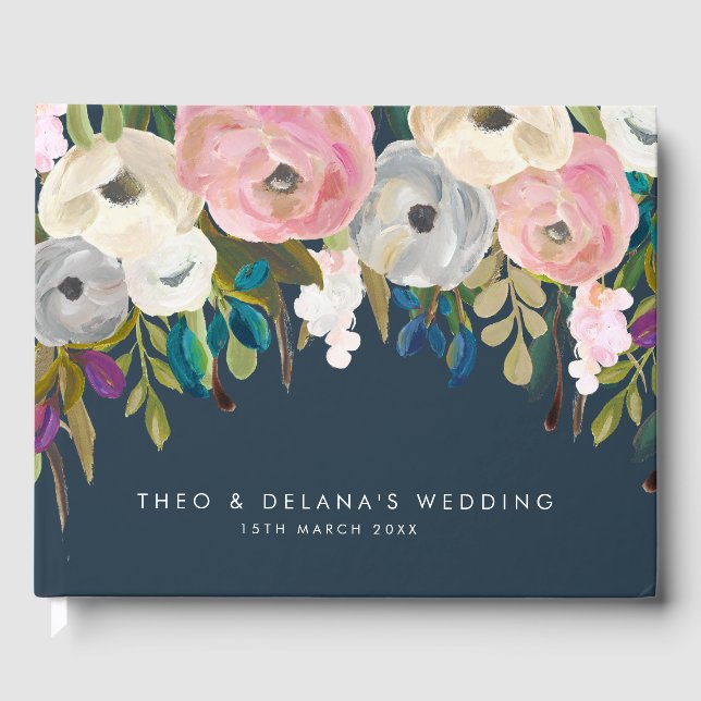 Gästebuchregister für Hochzeitstag Gästebuch (Vorderseite)