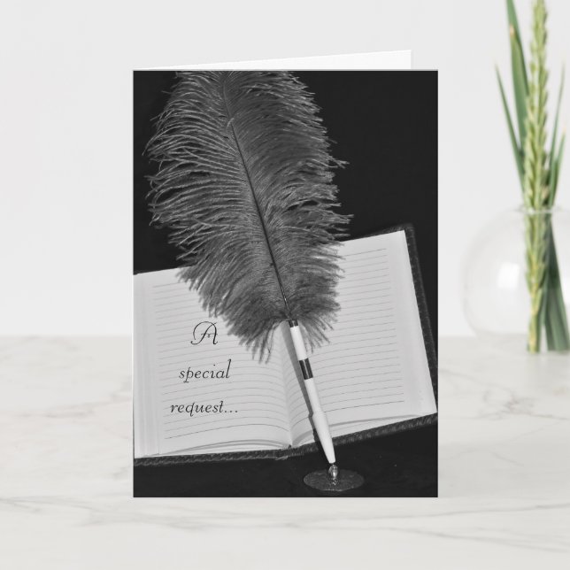 Gästebuchskarte Einladung (Vorderseite)