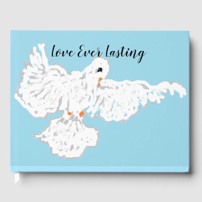 Gästebuchung: Taube immer auf Dauer Gästebuch (Vorderseite)