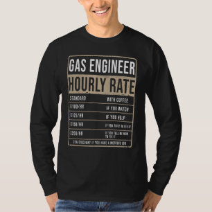 Gastechniker Stundensatz Idee für Männer und UK T-Shirt