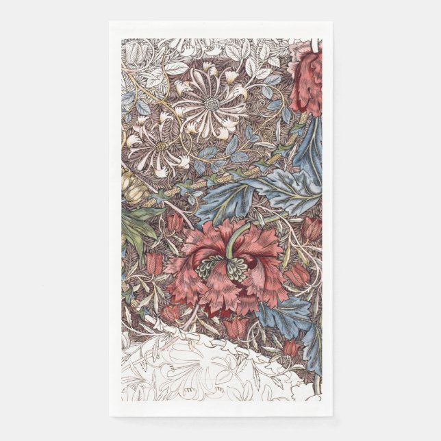 GÄSTESTADT : WILLIAM MORRIS : HONEYSUCKLE SERVIETTE (Vorderseite)