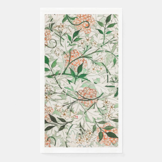 GÄSTESTADT: WILLIAM MORRIS : JASMINE SERVIETTE (Vorderseite)