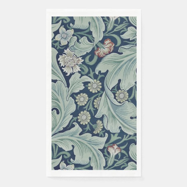 GÄSTETOWEL : WILLIAM MORRIS : FLORALES DESIGN SERVIETTE (Vorderseite)
