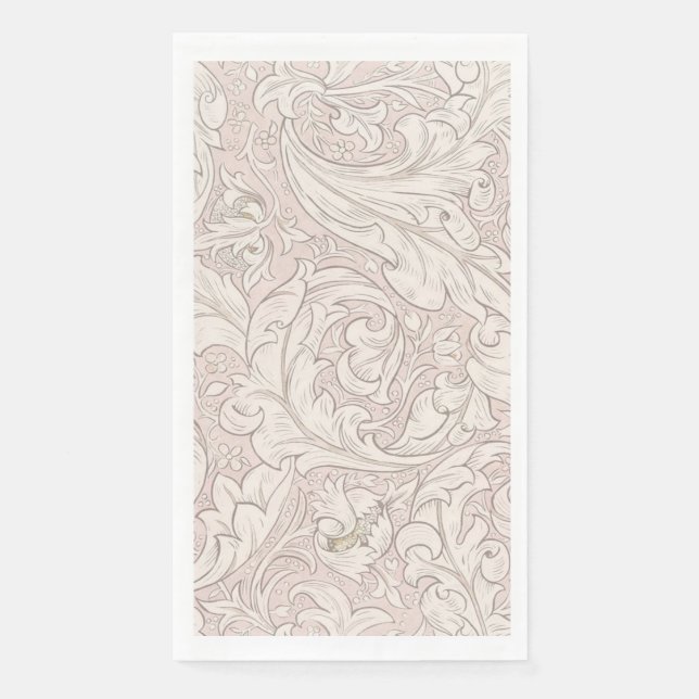 GÄSTETOWEL : WILLIAM MORRIS : FLORALES DESIGN SERVIETTE (Vorderseite)