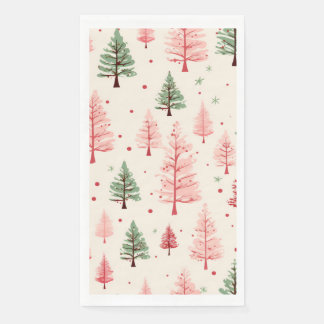 Gästetuch Rosa Weihnachten Serviette