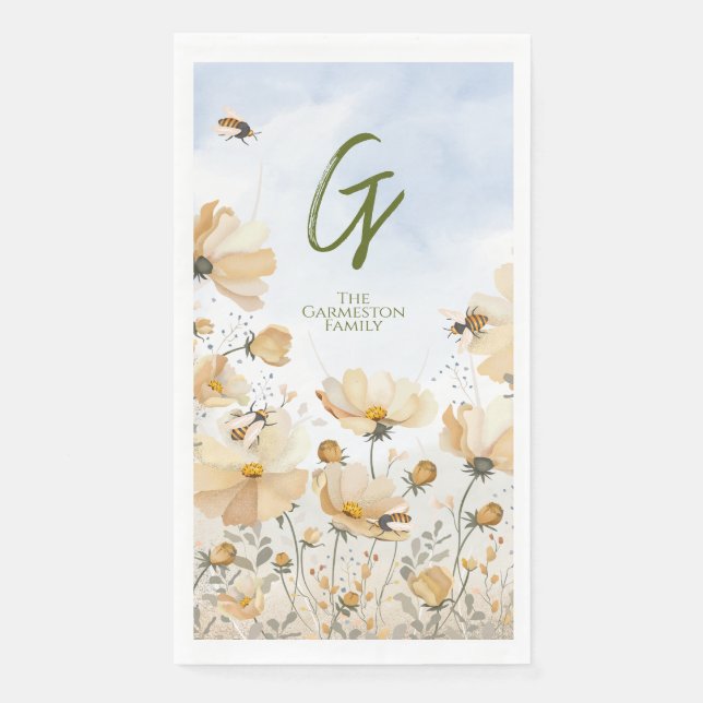 Gästetücher von Bee's Meadow Serviette (Vorderseite)