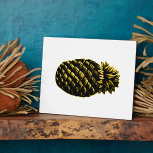 Gastfreundschaft Ananas 4 gelb Das MUSEUM Zazzle G Fotoplatte