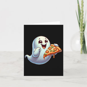 Gastgeber Essen Pizza Halloween Männer Frauen Kind Karte