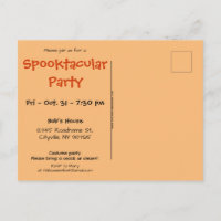 Gastgeber und Goblins Halloween Einladung Postkart