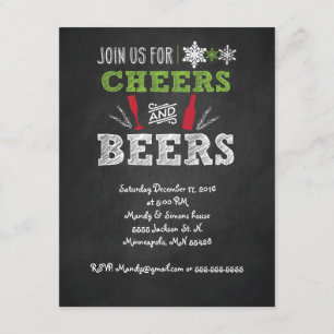 Gastgeber und Kunsthandwerk Bierfreunde Einladung. Einladung
