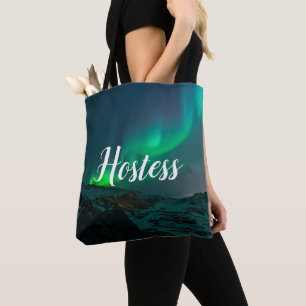 Gastgeberin Aurora Lights Schrift Elegante Hochzei