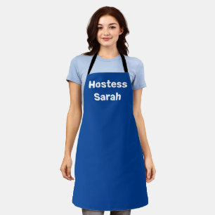 Gastgeberin Blau Cute Brautparty Hochzeiten Schürze