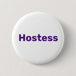 Gastgeberin Minimalistische Brautparty Hochzeiten Button