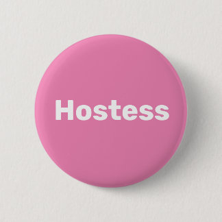 Gastgeberin Minimalistische Brautparty Hochzeiten Button