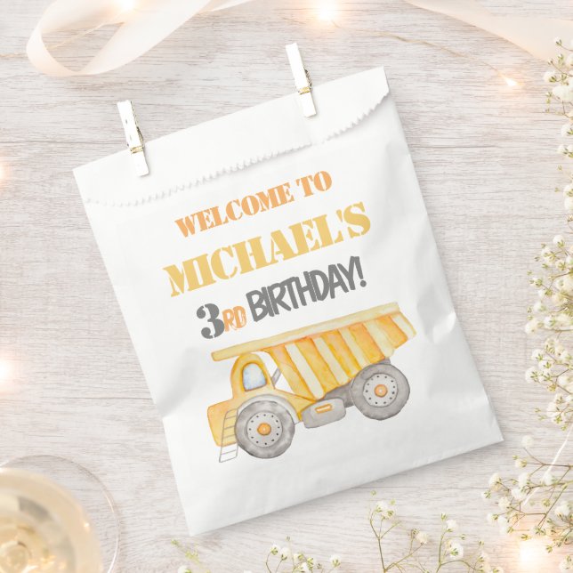 Gastgeschenk-Bag für den Bau eines Trucks Geschenktütchen (Ausgeschnitten)