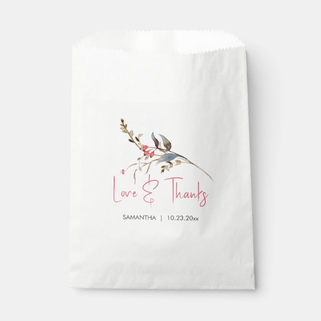 Gastgeschenk Bags Rustikales Brautparty Geschenktütchen (Vorderseite)