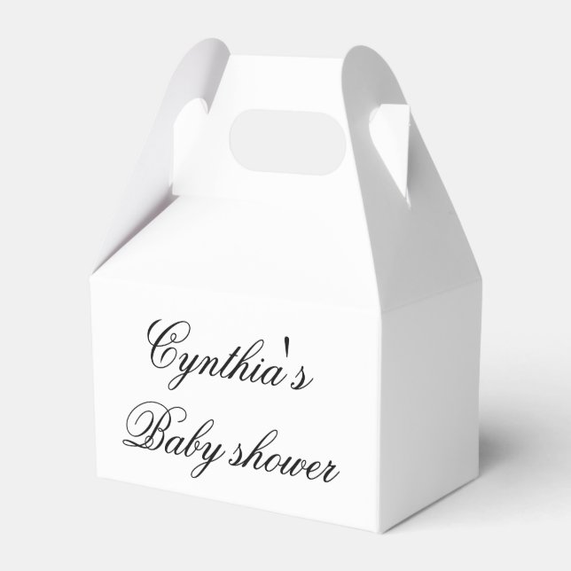 Gastgeschenk-Box für Babyduschen Geschenkschachtel (Vorderseite)