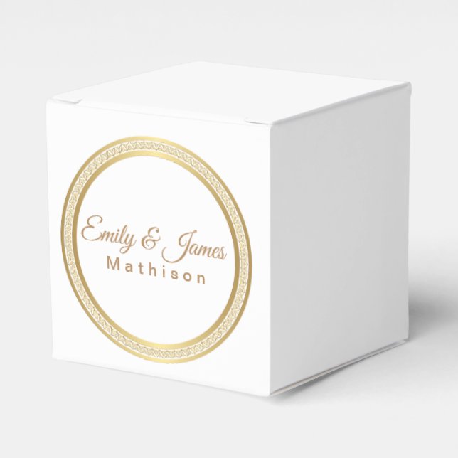 Gastgeschenk Box-Gold Eternale Circle Geschenkschachtel (Vorderseite)