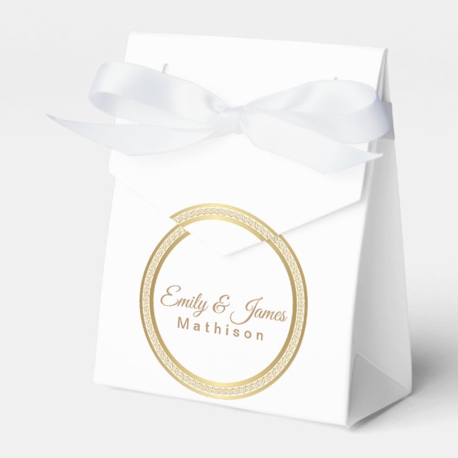 Gastgeschenk Box-Gold Eternale Circle Geschenkschachtel (Vorderseite)