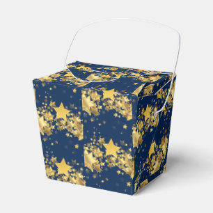 Gastgeschenk Box-Gold Stars Gefälligkeitsbox Geschenkschachtel