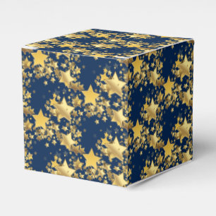 Gastgeschenk Box-Gold Stars Gefälligkeitsbox Geschenkschachtel