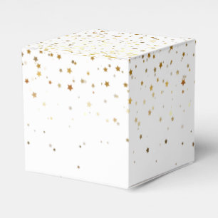 Gastgeschenk Box-Gold Stars Gefälligkeitsbox Geschenkschachtel