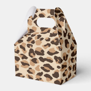 Gastgeschenk Box Leopard Print Geschenkschachtel