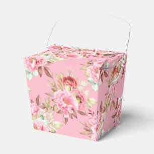 Gastgeschenk Box Pink Peongs Geschenkschachtel