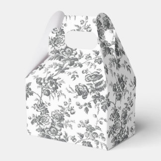 Gastgeschenk der französischen Leinwand Schwarz/We Geschenkschachtel