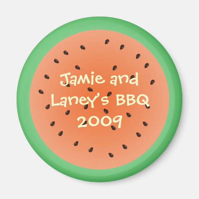 Gastgeschenk des Wassermelonenkreises Magnet (Vorne)