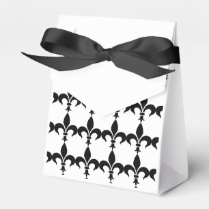 Gastgeschenk "French Black & White Lilie" Geschenkschachtel