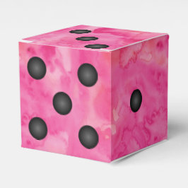 Gastgeschenk "Fun Pink Bunco Dice" Geschenkschachtel