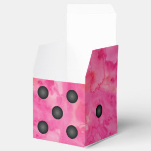 Gastgeschenk "Fun Pink Bunco Dice" Geschenkschachtel