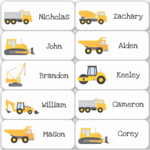 Gastgeschenk für den Bau von Lastkraftwagen Aufkleber