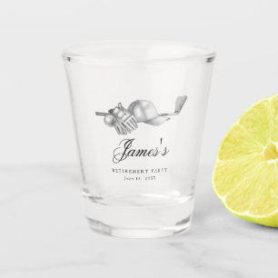 Gastgeschenk für Golf-Rückstellungen Schnapsglas