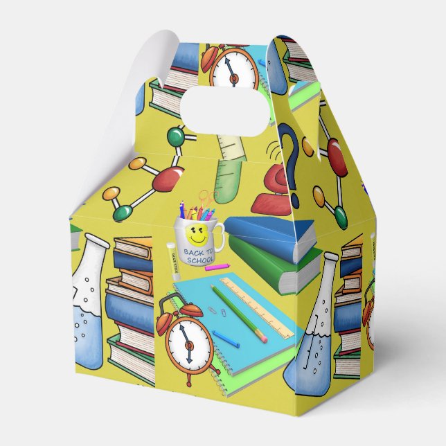 Gastgeschenk für Lehrer Geschenkschachtel (Rückseite)